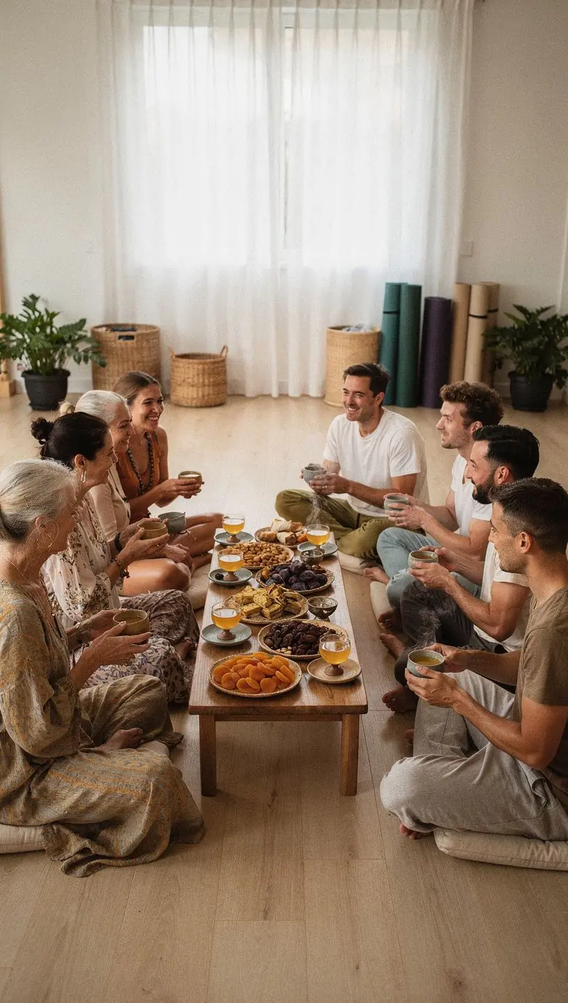 Prato colorido com frutas frescas, nozes e sementes saudáveis