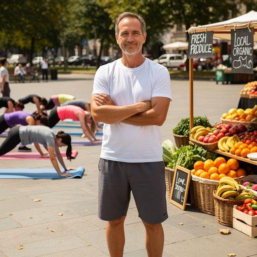 Yoga ao amanhecer em uma praia com ondas suaves ao fundo